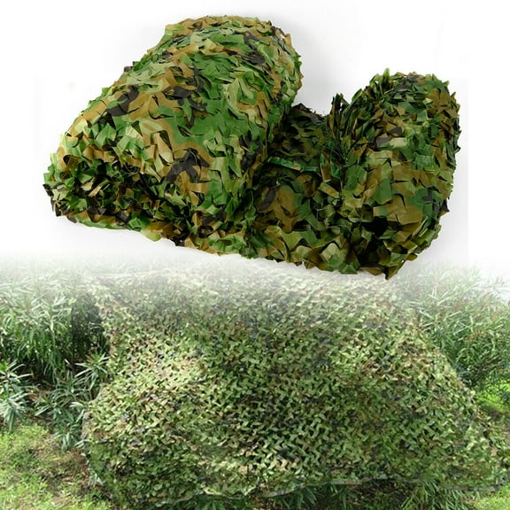 Fichiouy 26.25*19.69ft Camouflage Netting Woodland Camo Net for Military Sunshade Camping Hunter