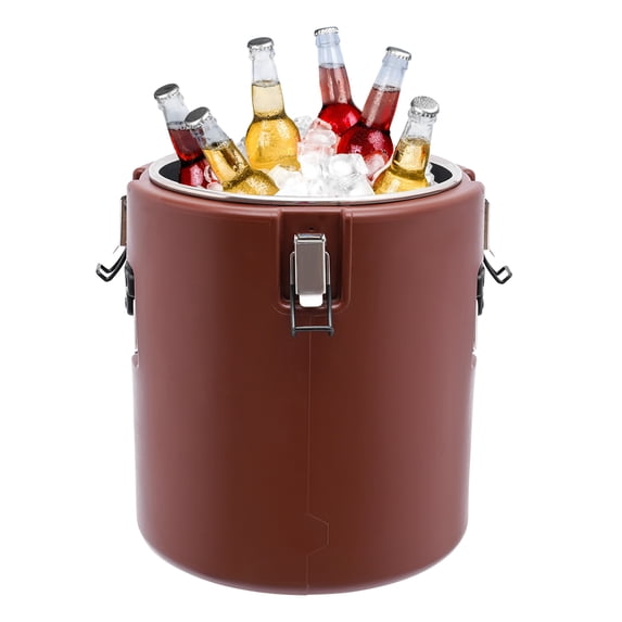 Fichiouy 27QT Insulated Soup Container for Hot or Cold Food Commercial Food Warmers Storage Barrel for Restaurant Canteen Home Hotel