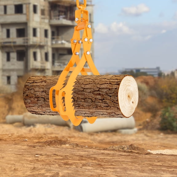 Fichiouy 28inch 4 Claw Log Grapple for Logging Tongs Eagle Claws Design Log Lifting Tongs Log Grabs Timber Lifting Tongs for Truck ATV Tractor