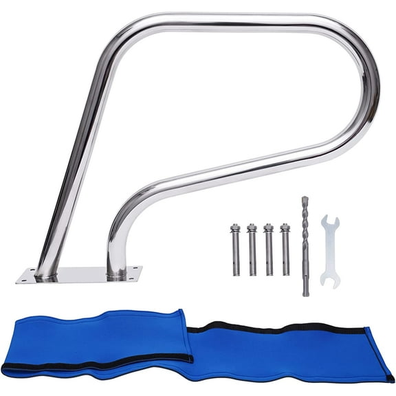 Fichiouy 32x23" Pool Railing for Inground Pool 304 Stainless Steel Pool Safety Handrails