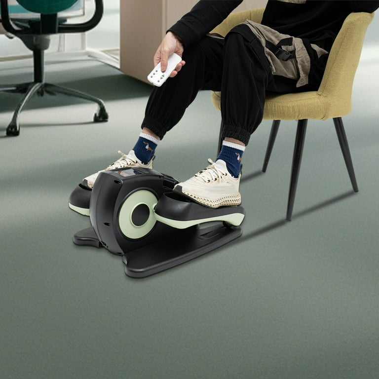 Fichiouy 60W Electric Elliptical Trainer Under Desk Elliptical Machine with Adjustable Speeds for Home Office