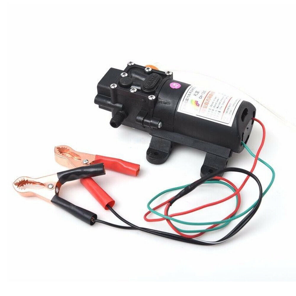 Fichiouy 60W Oil Change Pump Extractor 12V Oil Fluid Transfer Pump with Outlet Hose