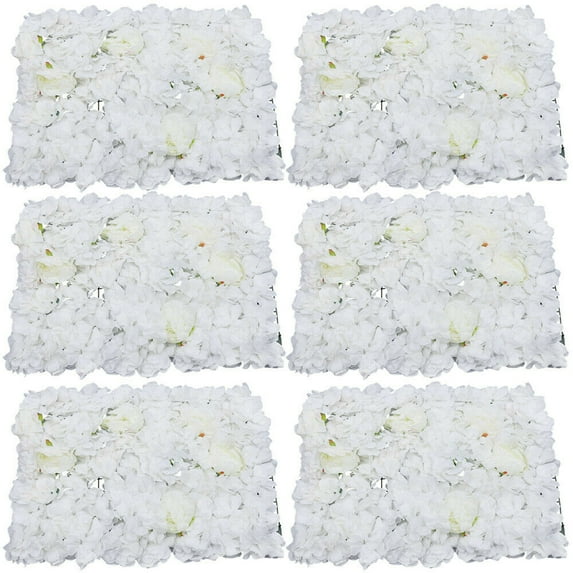 Fichiouy 6pcs Silk Artificial Flower for Event Decor Wedding Backdrop