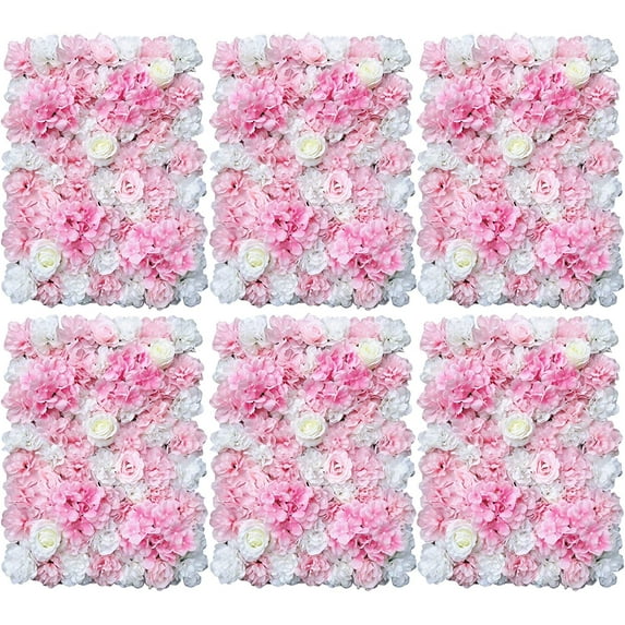 Fichiouy 6pcs Silk Artificial Flower for Event Decor Wedding Backdrop