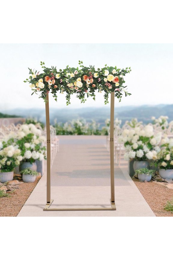 7 ft Square Wood Wedding Arch Backdrop Stand Party Event Decorations Flower Rack