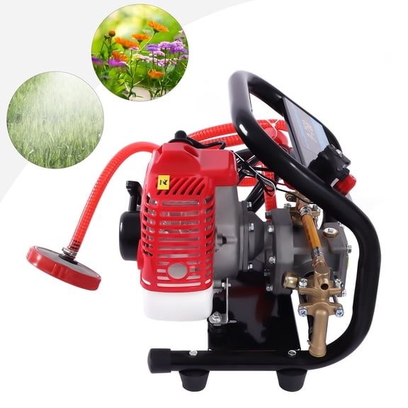 Fichiouy Backpack Gas Leaf Blower Gasoline Blower 26CC 2Stroke Engine 0.9HP Paint Sprayer