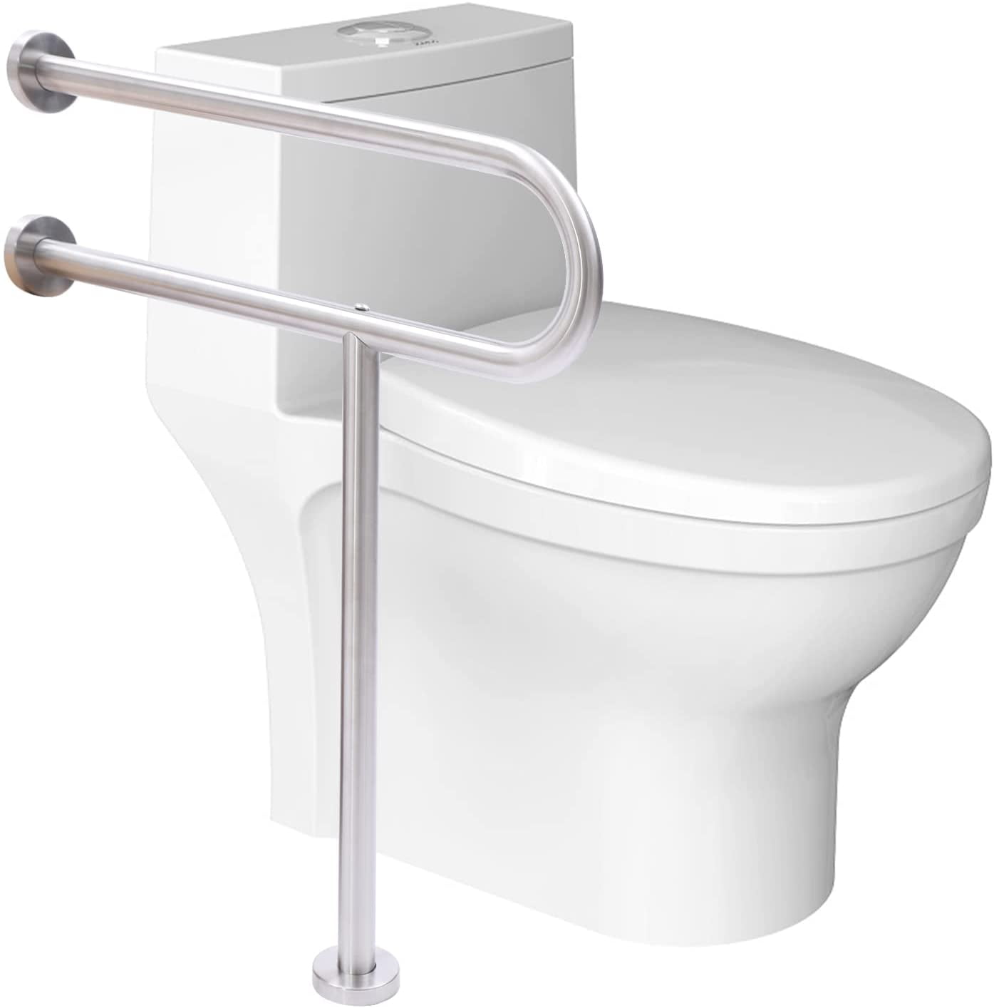 Fichiouy Bathroom Toilet Safety Rails Support Handicap Handrails Grab Bar