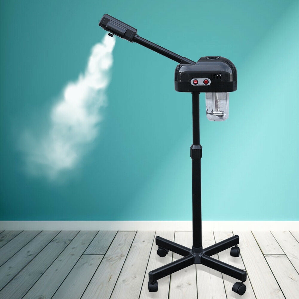 Fichiouy Beauty Face Sprayer Steamer Salon Spa Facial Ozone Steamer Spraying Machine Black 800W