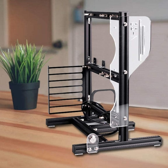 Fichiouy Black Open Frame Case Aluminum Support Motherboard Bracket Frame