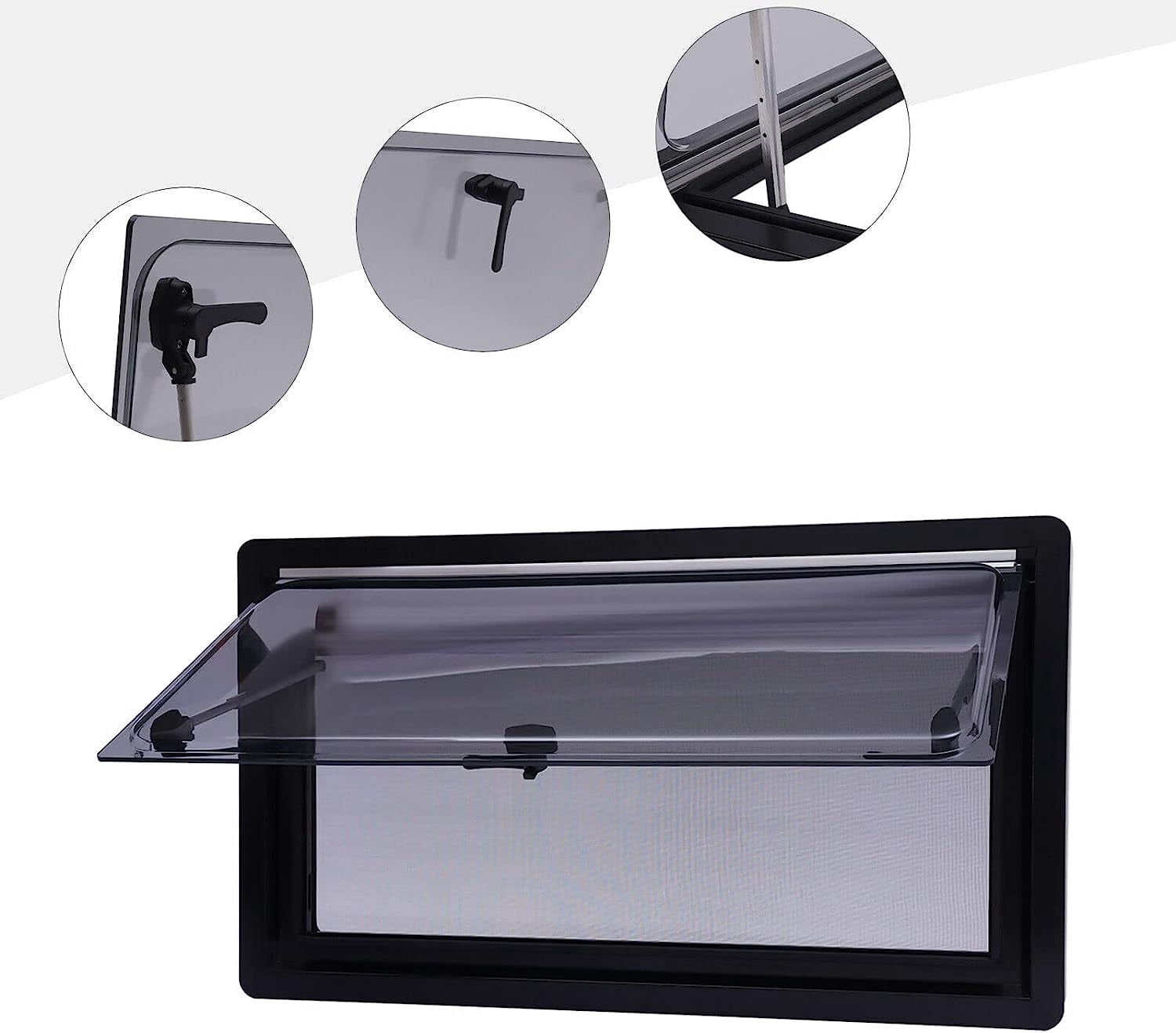 Fichiouy Black Universal RV Window for RV Window Replacement - Walmart.com