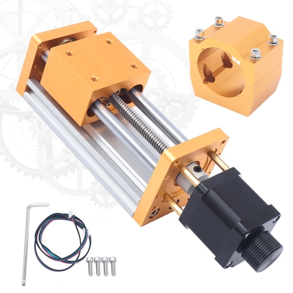 Fichiouy CNC3018plus Metal CNC Z Axis Stroke with Stepping Motor for CNC Router 52mm Clamp
