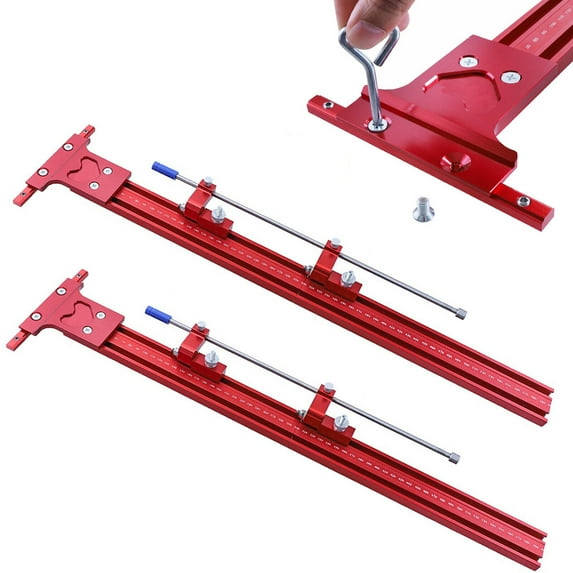 Fichiouy Carpentry Woodworking Parallel Slide Splicing Carpentry Slide Aluminum Alloy