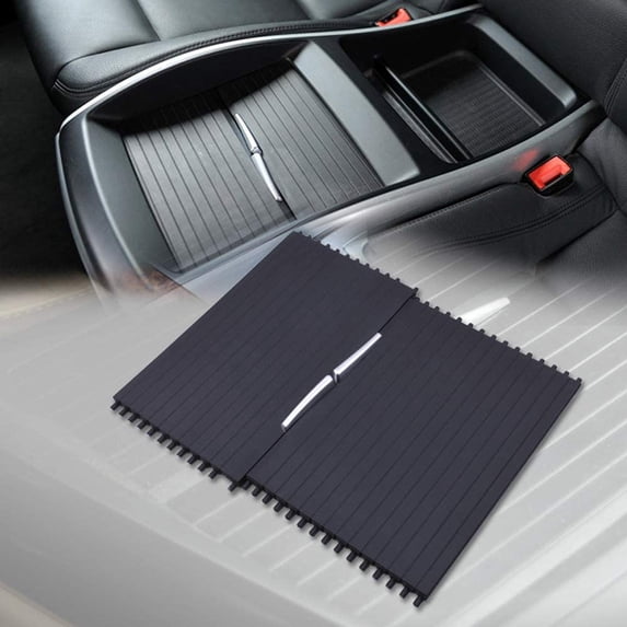 Fichiouy Centre Console Roller Blind Cover Rear and Front Fit for 2007-2014 BMW X5 X6 E70 E71