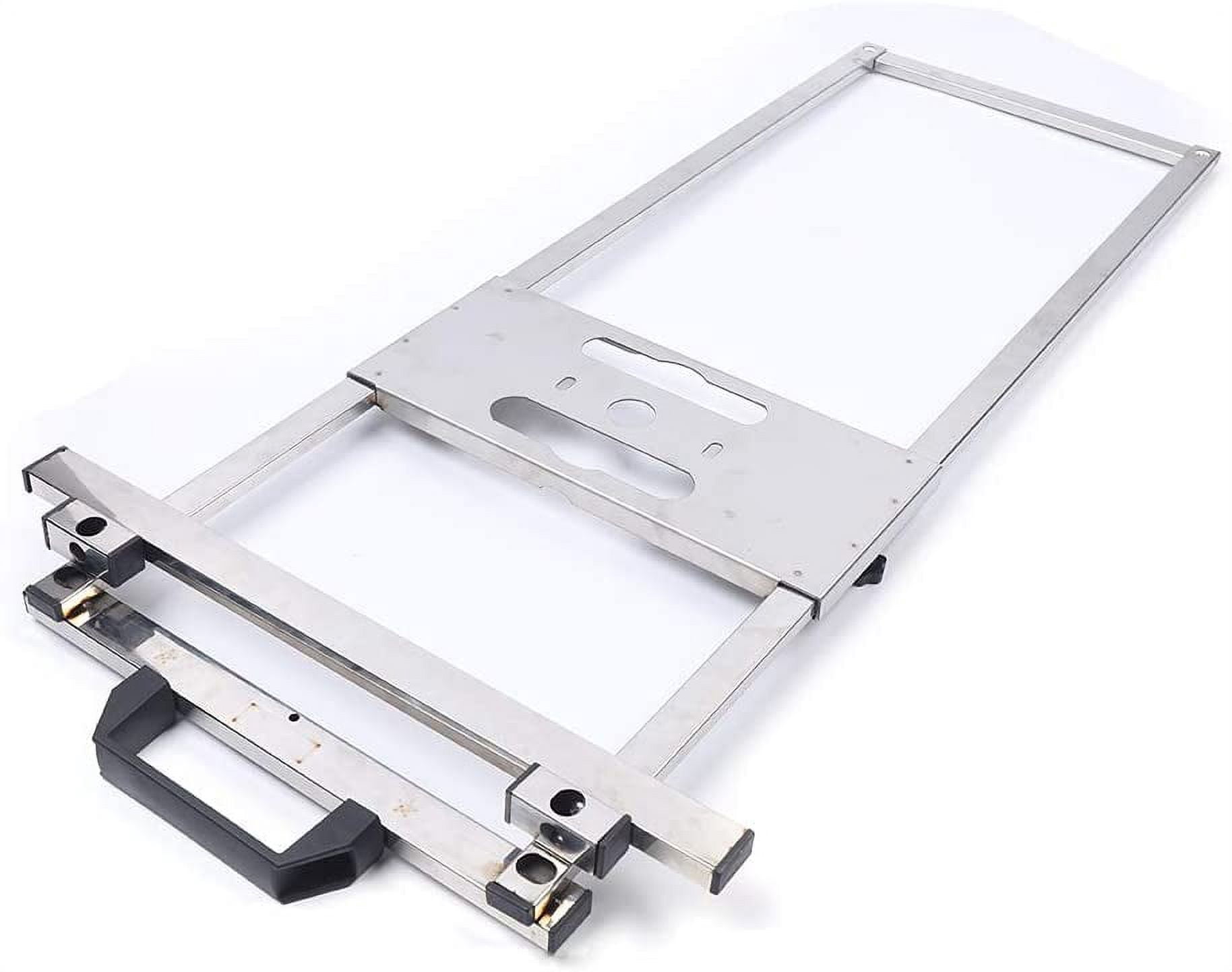 Cutting Machine Edge Guide Positioner, Twin Rail Rip Guide For Circular Saws, Adjustable Fence With Micro-Adjustment, Stainless Steel, Fits 4-5 Inch Saws & Trimmers