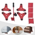 thumbnail image 1 of Fichiouy Furniture Mover Dolly Alloy Steel Furniture Mover Kit with Universal Wheel Red, 1 of 9