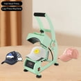 thumbnail image 1 of Fichiouy Hat Heat Press Machine for Caps with 2pcs Interchangeable Platens(5.59"x3.78", 4.92"x2.95"), Heat Transfer Printing Light Green, 1 of 10