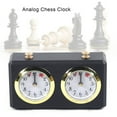 thumbnail image 1 of Fichiouy International Analog Chess Mechanical Retro Timer Clock Two Base Time Black New, 1 of 8