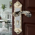 thumbnail image 1 of Fichiouy Lever Door Locks Antique Entry Door Lever Lock Mortise Zinc Alloy Handle, 1 of 7