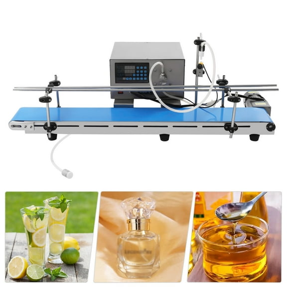 Fichiouy Liquid Filling Machine 0.21-126.8oz Automatic Bottle Filling Machine Weighing Filler Machine Magnetic Pump Digital Control for Milk Water Wine Beverage