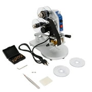 Fichiouy Manual Hot Foil Stamping Machine 1-3 Row Ribbon Coding Batch Date Code Printer