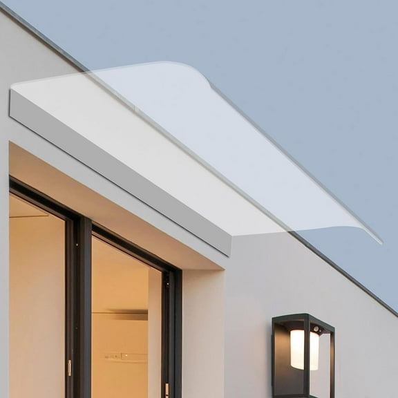 Fichiouy Porch Door Awning for Front Door/Porch Patio Roof - No Brackets