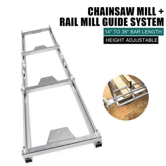 Fichiouy Professional Log Chainsaw Milling Rail System Chainsaw mill Guide Set ladder 9FT