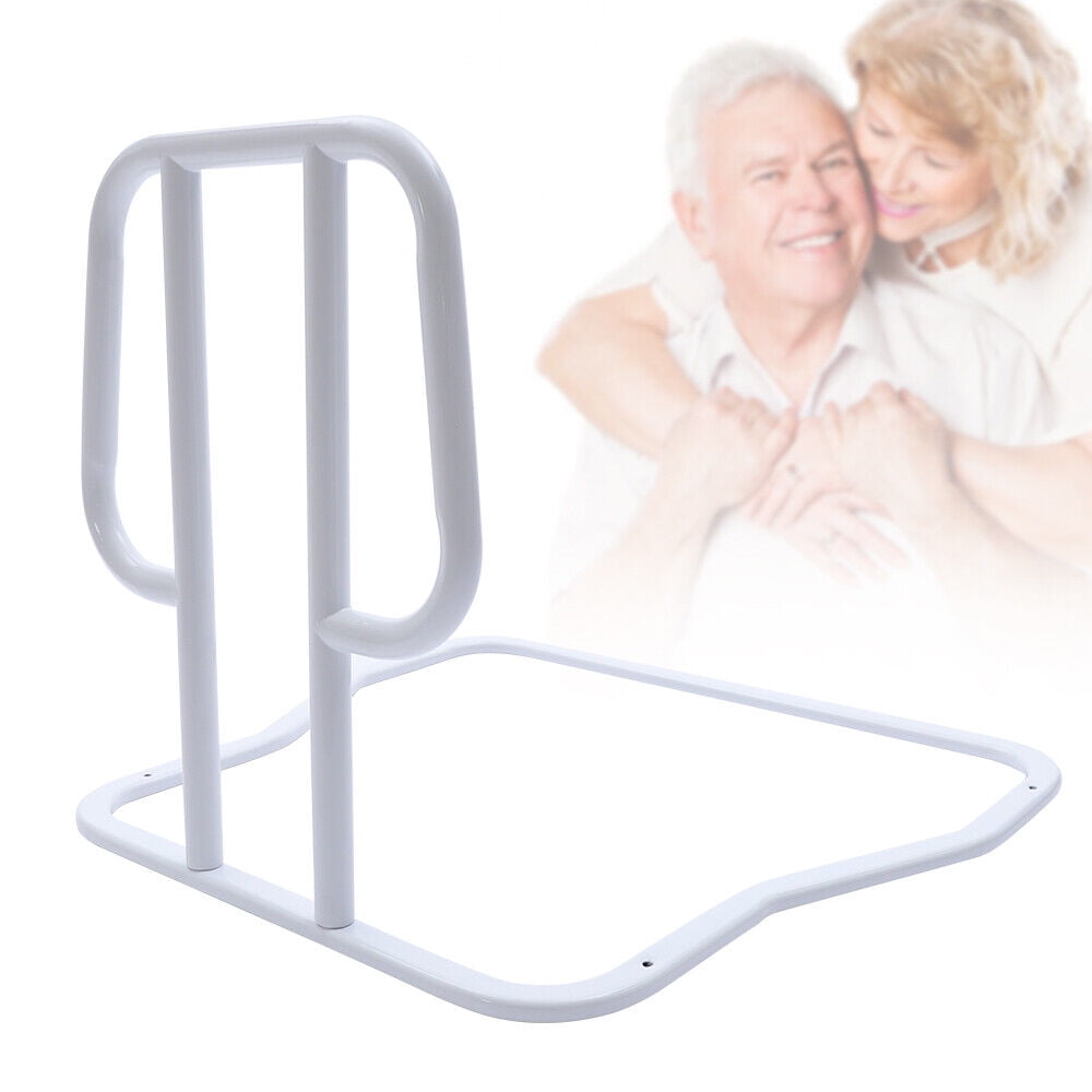 Fichiouy Safety Bed Rail Bedside Assist Handrail Handle Elderly Patients Pregnant Women White