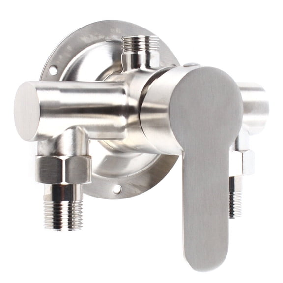 Fichiouy Shower Faucet Control Valve Bath Mixer Bathroom Water Tap 1/2" Wall Mount Valve