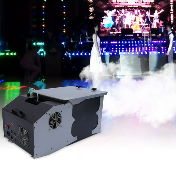 Fichiouy Stage Smoke Machine Wireless Remote Control and DMX512 Control Automatic Fog Machine for Parties, Weddings Stage