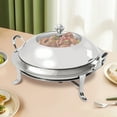 thumbnail image 1 of Fichiouy Stainless Steel Chafing Dish and Buffet Warmers with Fuel Holder, 1 of 9