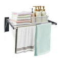 thumbnail image 1 of Fichiouy Wall Mount Towel Rack 6 Bars Clothes Drying Rack Stainless Steel Folding Hanger for Bathroom Laundry Room, 1 of 8