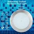 thumbnail image 1 of Fichiouy Waterproof Stainless Steel Pool Lights Color-Change LED Lights Without Remote, 1 of 9