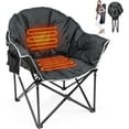 thumbnail image 1 of Ficisog Heated Camping Chair, Patio Lounge Chairs with 3 Heat Levels, Portable Folding Heated Chair, 1 of 14