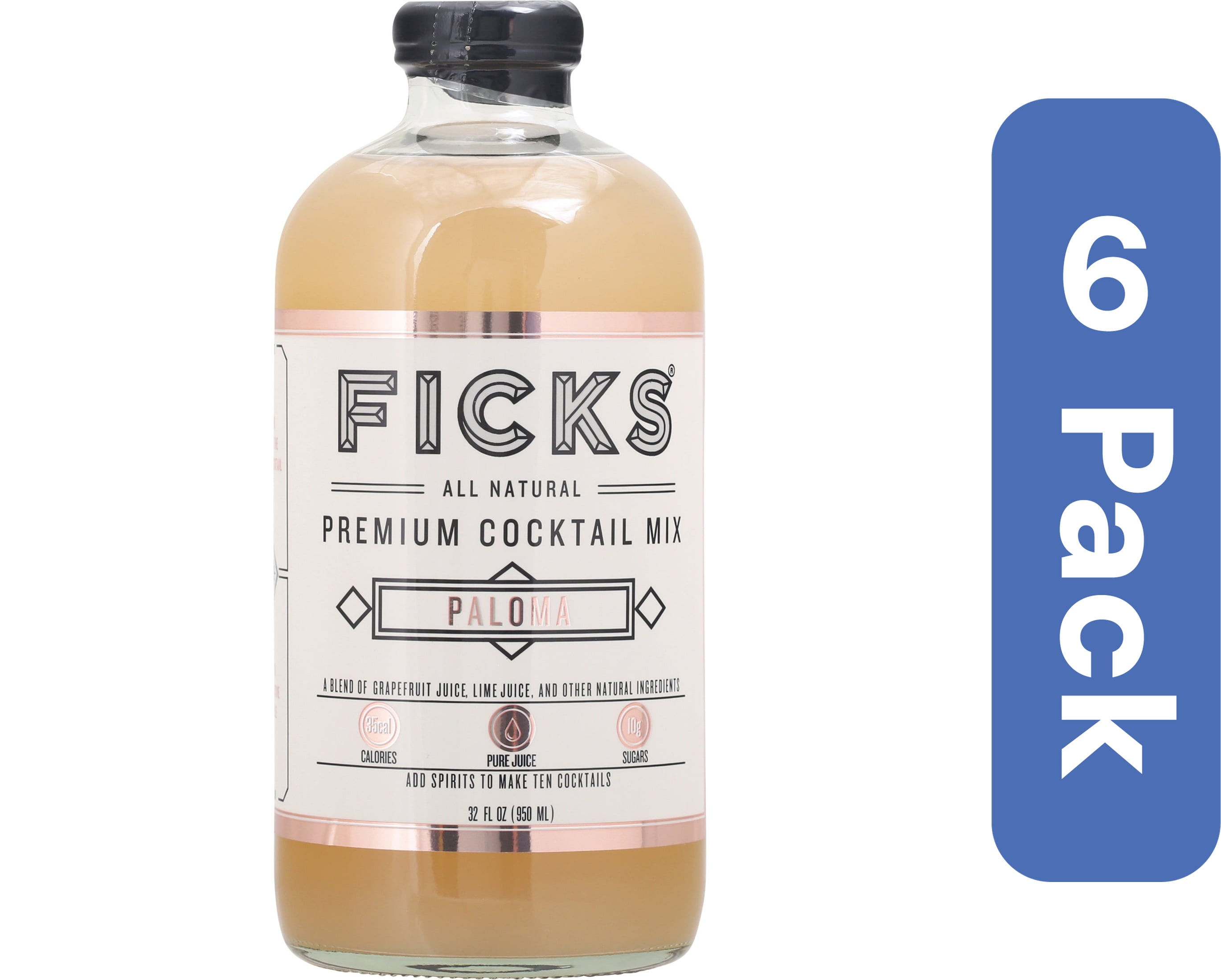 Ficks Mix Cocktail Paloma 32 fl oz (Pack Of 6)