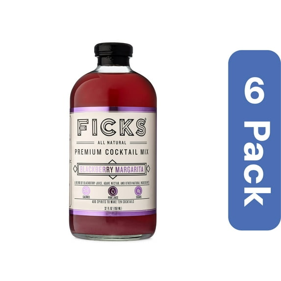 Ficks Mixer Margarita Blackberry 32 oz (Pack Of 6)