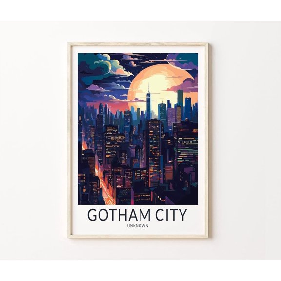Fictional Gotham Inspired Dark City Home Decor