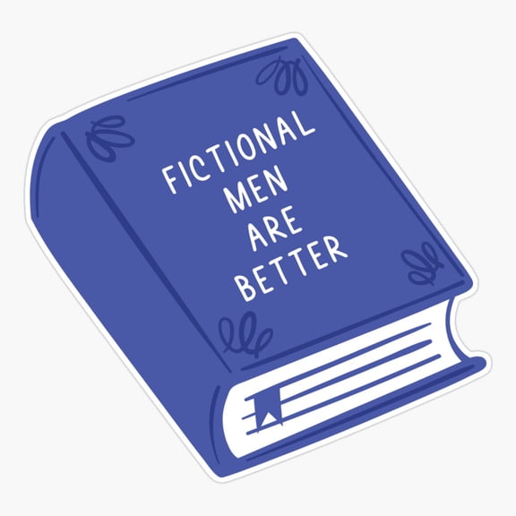 Fictional Men Book Lover Sticker