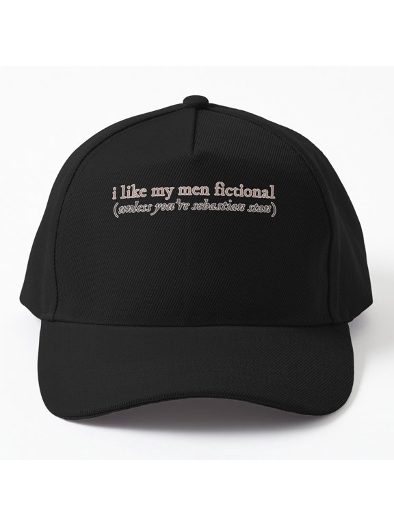Fictional Men Preference Baseball Cap, Seb Stan Fan Statement Graphic Design, Classic Hat