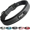 thumbnail image 1 of Fida Heavy Duty Dog Collar, Ultra Comfortable Soft Neoprene Padded, Adjustable Reflective Nylon Pet Collar with Durable Metal Belt Buckle for Small Breeds (S, Black), 1 of 3