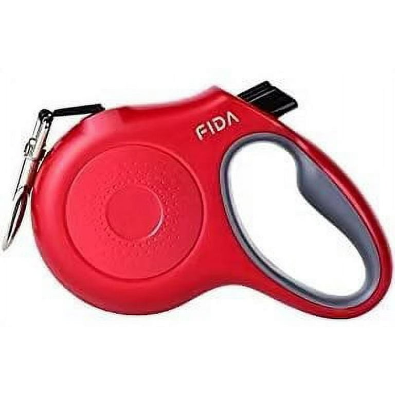 Fida Retractable Dog Leash 16ft Heavy Duty Pet Extendable Lead for Large Dogs up to 110 lbs One Hand Brake Dots L Red Walmart