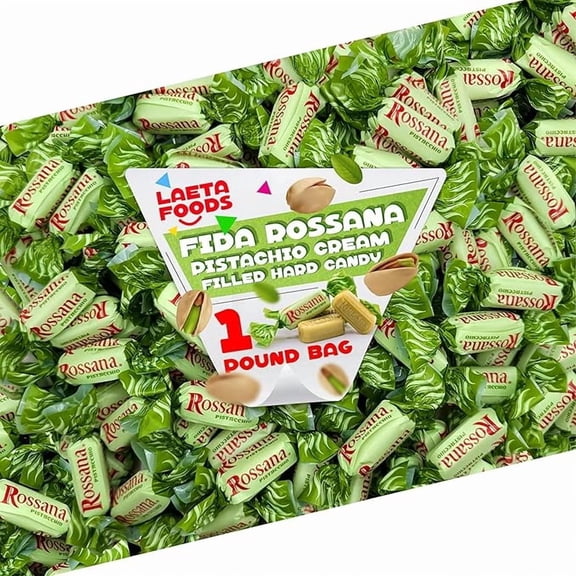 St.Patrick's Day Fida Rossana Pistachio Hard Candy | 1 Pound Bag - About 75 Count |