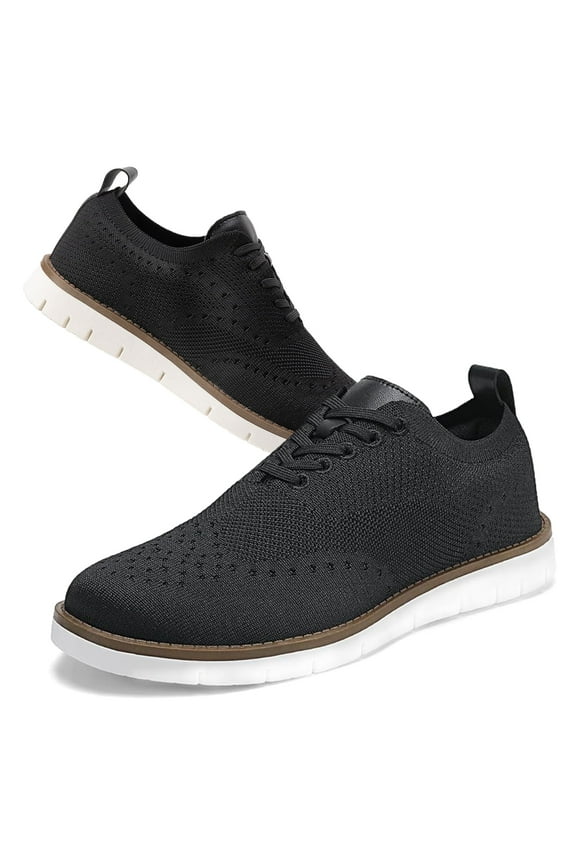 Men's Fashion Casual Walking Shoes Dress Oxfords Lightweight Mesh Business Work Sneakers Work Lightweight Soft Sole