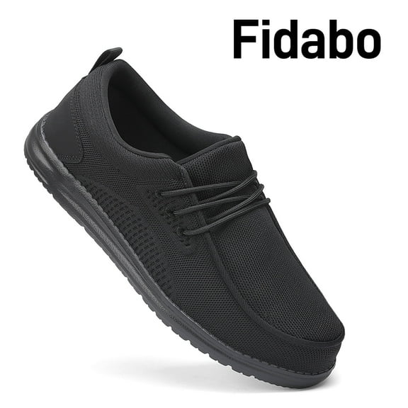 Fidabo Slip On Steel Toe Shoes Men Puncture Proof Indestructible Steel Toe Work Shoes Lounging Walking Sneakers Steel Toe Loafers