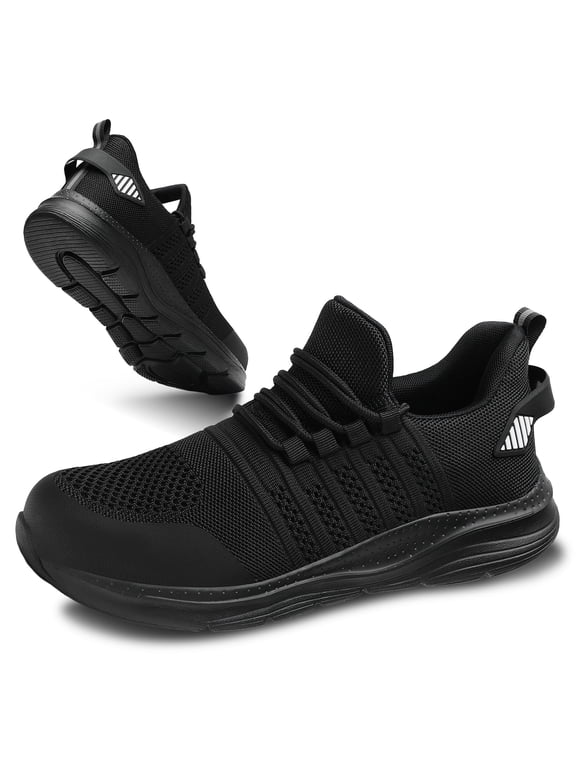 Steel Toe Shoes for Men and Women Comfortable Lightweight Work Safety Shoes Puncture Proof Slip Resistant Indestructible Sneakers Suitable for Construction Work