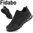 thumbnail image 1 of Fidabo Steel Toe Shoes for Men Women Lightweight Comfortable Slip Resistant Safety Work Sneakers Cushion Puncture Proof Shoes Indestructible Shoe for Industry Construction Warehouse, 1 of 6