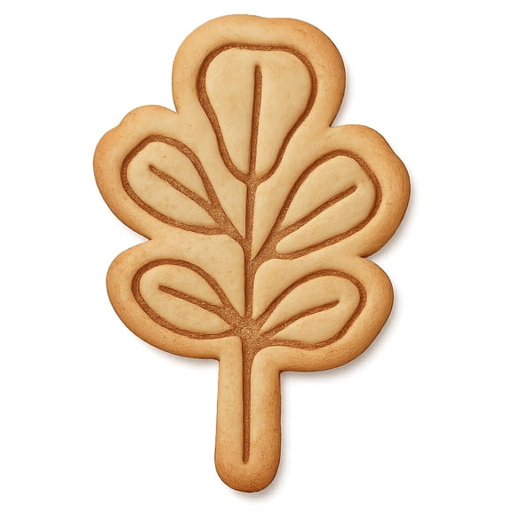 Fiddle Leaf Fig Cookie Cutter & Stamp, Fondant & Clay - 2.4x4