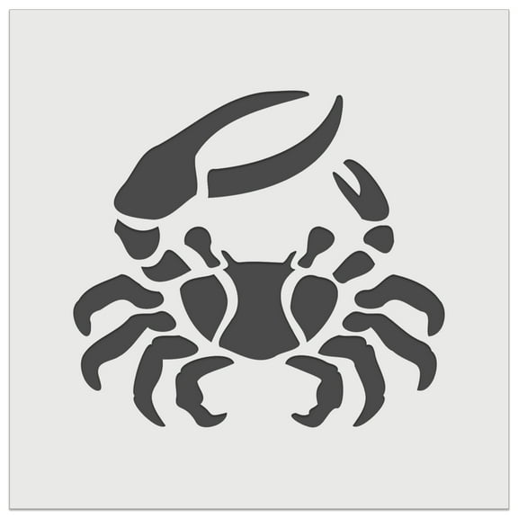Fiddler Crab Crustacean with Large Claw DIY Cookie Wall Craft Stencil - 3.5 Inch