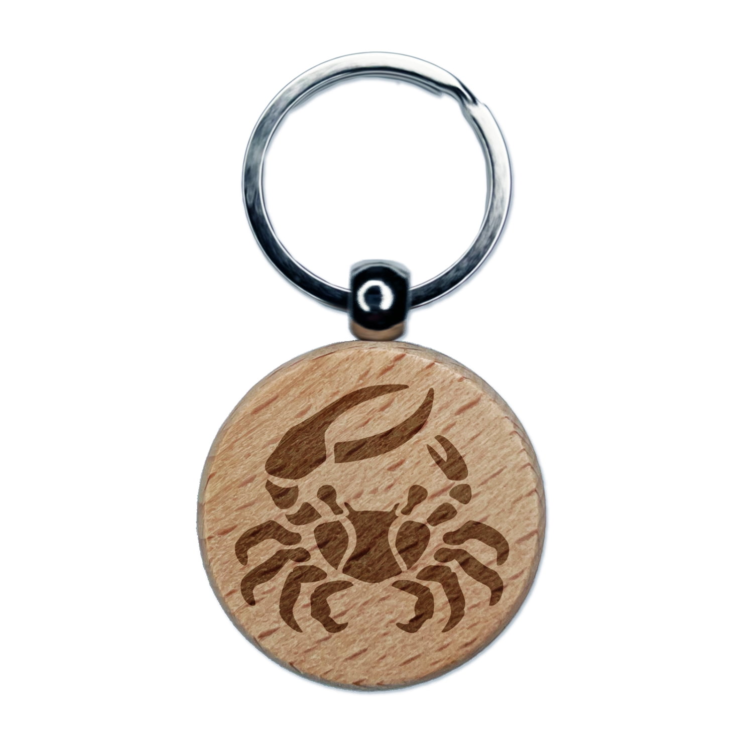 Fiddler Crab Crustacean with Large Claw Round Keychain Charm Tag ...