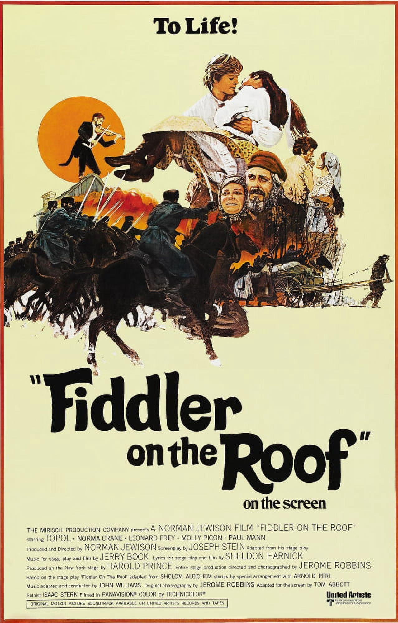 Fiddler On The Roof Canvas Art -  (11 x 17)