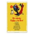 thumbnail image 1 of Fiddler on the Roof - Starring Zero Mostel - Musical by Harold Prince - Vintage Theater Poster by Tom Morrow c.1964 - 8 x 12 inch Vintage Metal Tin Sign, 1 of 4